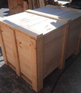 Wooden storage boxes